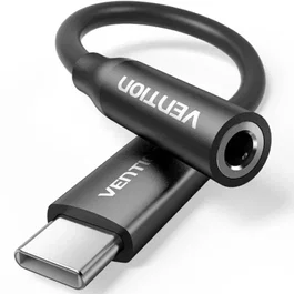 Vention Adaptador de Audio USB-C Macho a Jack 3.5 mm Hembra BIIBA Negro